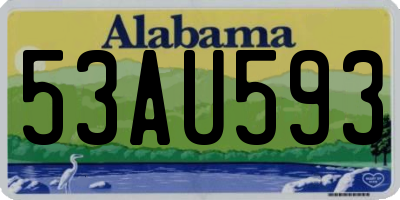 AL license plate 53AU593