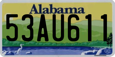 AL license plate 53AU611