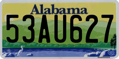 AL license plate 53AU627