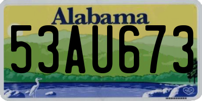 AL license plate 53AU673