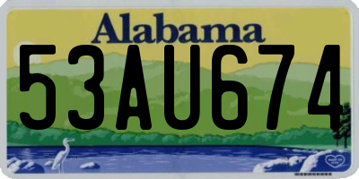 AL license plate 53AU674
