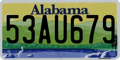 AL license plate 53AU679