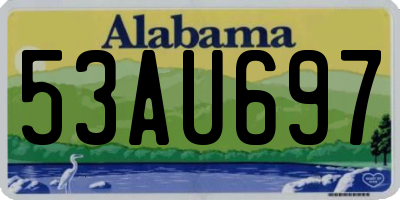 AL license plate 53AU697