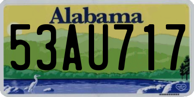AL license plate 53AU717