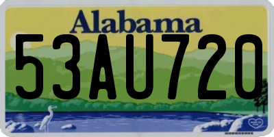AL license plate 53AU720