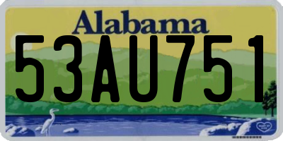 AL license plate 53AU751
