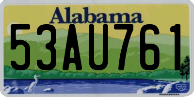 AL license plate 53AU761