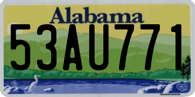 AL license plate 53AU771