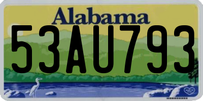 AL license plate 53AU793