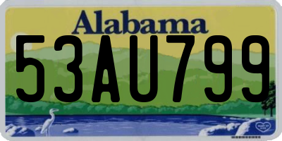 AL license plate 53AU799