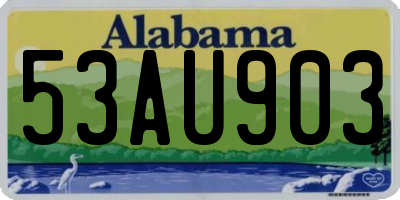 AL license plate 53AU903