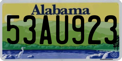 AL license plate 53AU923