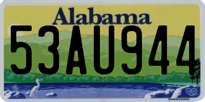 AL license plate 53AU944
