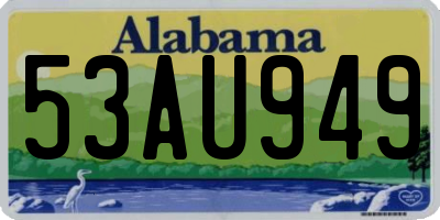 AL license plate 53AU949