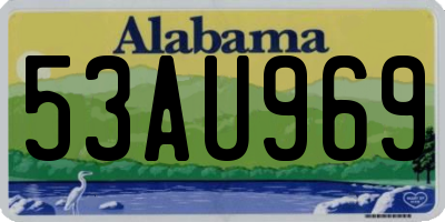 AL license plate 53AU969