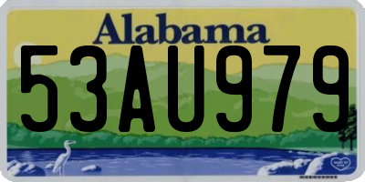 AL license plate 53AU979
