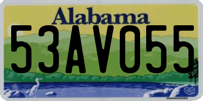 AL license plate 53AV055