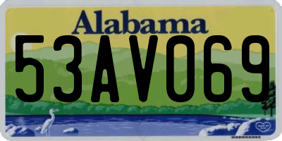 AL license plate 53AV069