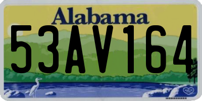 AL license plate 53AV164