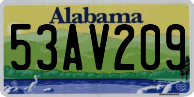 AL license plate 53AV209
