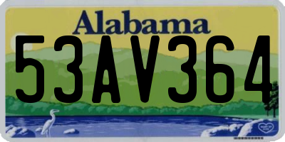 AL license plate 53AV364