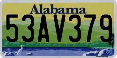 AL license plate 53AV379
