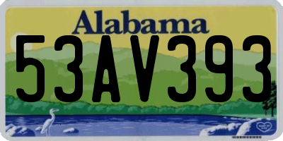 AL license plate 53AV393