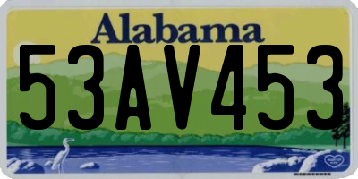 AL license plate 53AV453