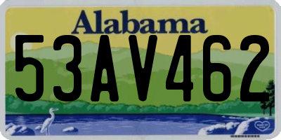 AL license plate 53AV462