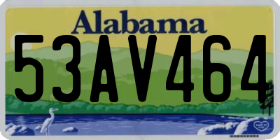 AL license plate 53AV464