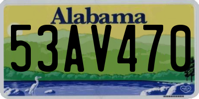 AL license plate 53AV470