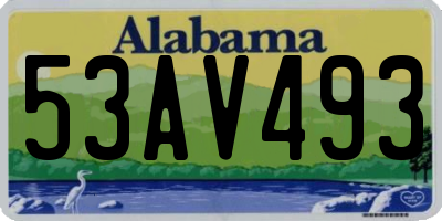 AL license plate 53AV493