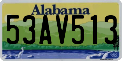 AL license plate 53AV513