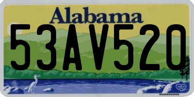 AL license plate 53AV520