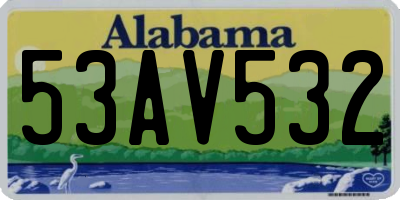 AL license plate 53AV532