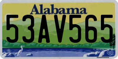 AL license plate 53AV565