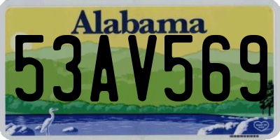AL license plate 53AV569