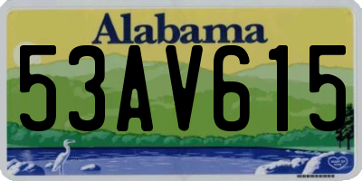 AL license plate 53AV615