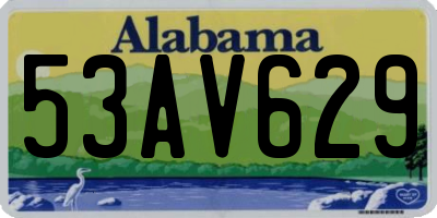 AL license plate 53AV629