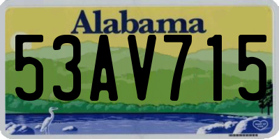AL license plate 53AV715