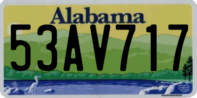 AL license plate 53AV717