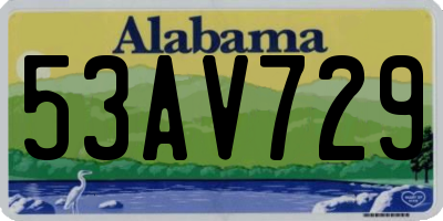 AL license plate 53AV729