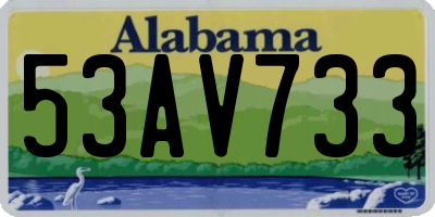AL license plate 53AV733
