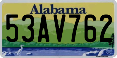 AL license plate 53AV762