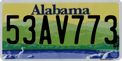 AL license plate 53AV773