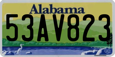 AL license plate 53AV823