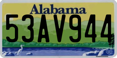 AL license plate 53AV944