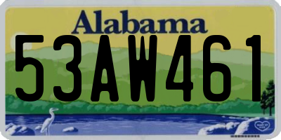 AL license plate 53AW461