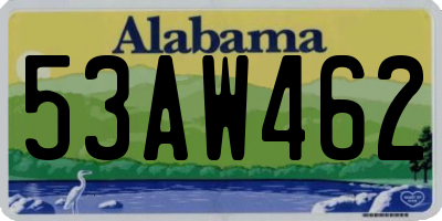 AL license plate 53AW462