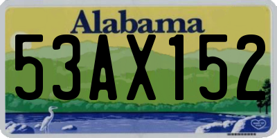 AL license plate 53AX152